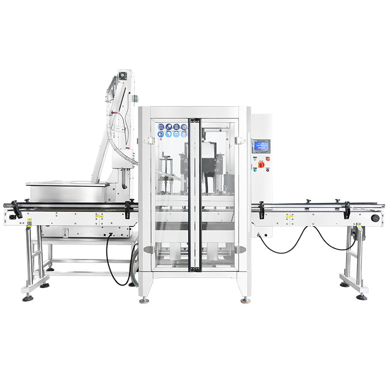 ZONESUN ZS-XG441RSL Servo Automatic Capping Machine for Bottles with Elevator