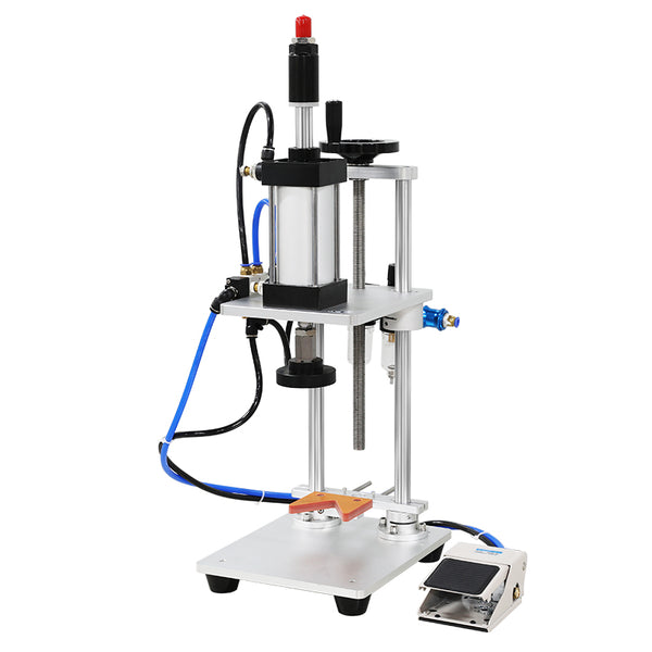 ZONESUN ZS-XG70ZC Pneumatic Jar Pressing Machine For Wine Bottle, T-Cork, Spray Outer Cap, Whisky