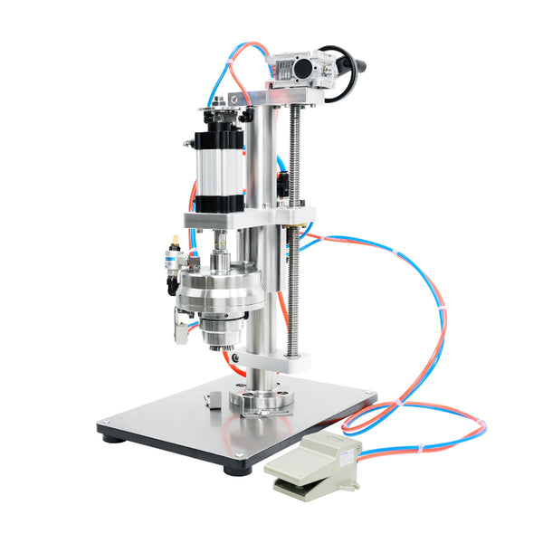 ZONESUN ZS-YG25P Pneumatic Aerosol Can Crimping Machine Luminum Spray Can Sealer