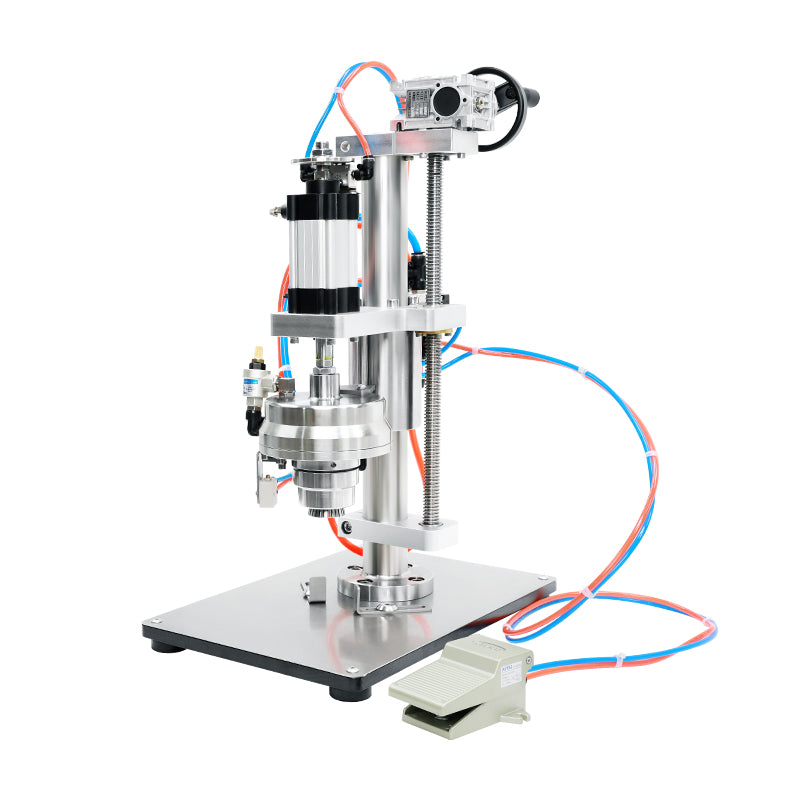 ZONESUN ZS-YG25P Pneumatic Aerosol Can Crimping Machine Luminum Spray Can Sealer