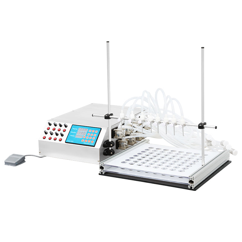ZONESUN ZS-YTPP8 Peristaltic Pump Filling Machine 8 Head Essential oil Perfume Dose Liquid Filling Equipment