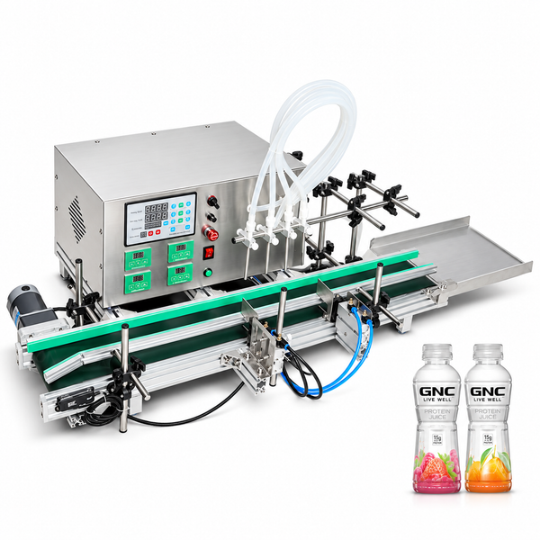 ZONESUN ZS-DTDP4 Automatic Desktop 4 Nozzles Diaphragm Pump Liquid Filling Machine