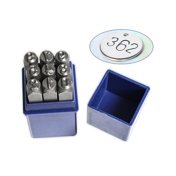 ZONESUN 9PCS Number " 0-9 " Steel Stamping Tools