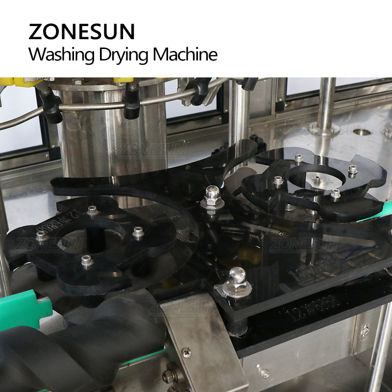 ZONESUN ZS-WB12A Full Automatic Pet Bottle Recycle 12 Heads Glass Bottle Washing Drying Machine