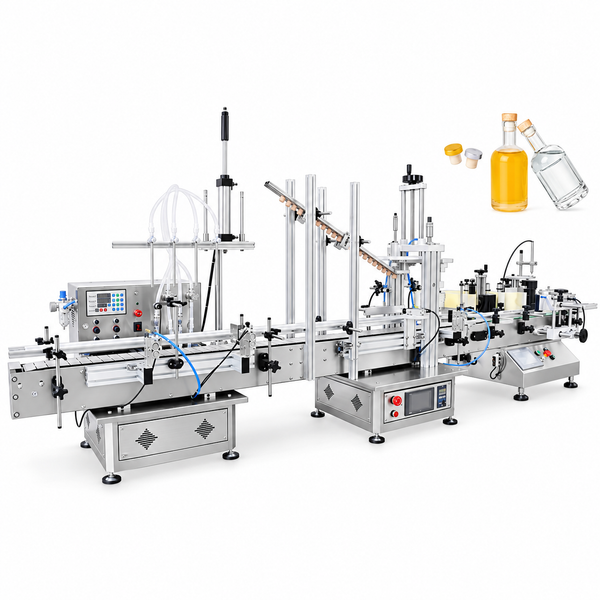 ZONESUN ZS-FAL180C Tabletop Wine Bottle Filling Capping & Labeling Machine