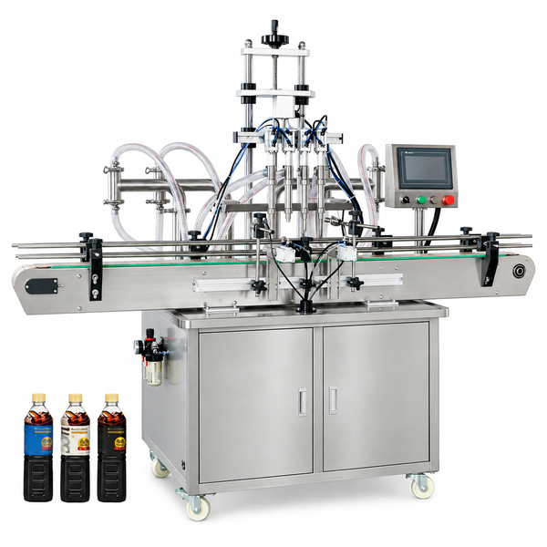 ZONESUN ZS-YT4T-4Y 4-Nozzle Liquid Filling Machine for Shampoo & Oil