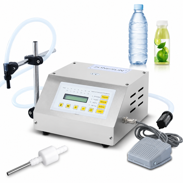 ZONESUN GFK-160 Diaphragm Pump Water Oil Liquid Filling Machine