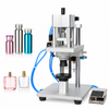 ZONESUN 13/15/18/20mm Pneumatic Perfume Vial Aluminum Plastic Capping Machine