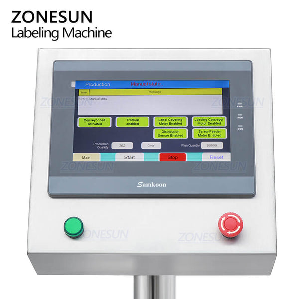 ZONESUN ZS-HTB832 High Speed Automated Horizontal Ampoule Cosmetic Serum Perfume Sample Vial Self-sticker Labeling Machine