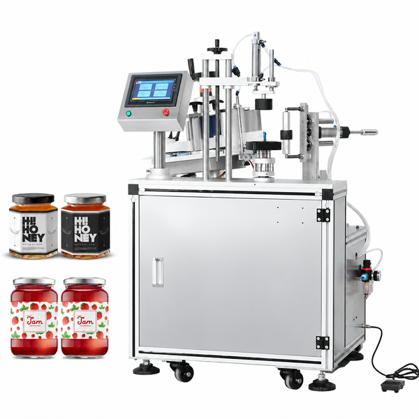 ZONESUN ZS-TB805B Semi-Auto Full-Circle Labeling Machine for Round, Square & Hexagonal Bottles