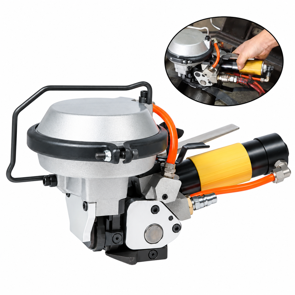 ZONESUN 16-19mm Pneumatic Steel Strap Strapping Machine