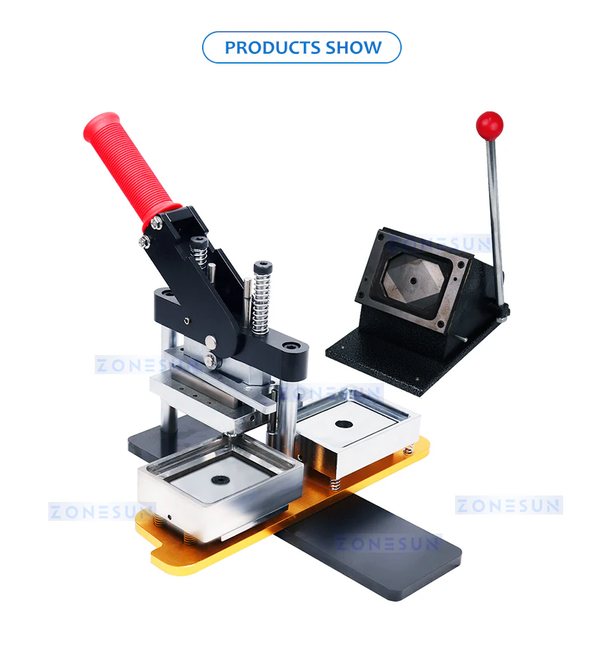 ZONESUN ZS-PCM2 Customizable Badge Handmade Equipment and Card Cutting Machines