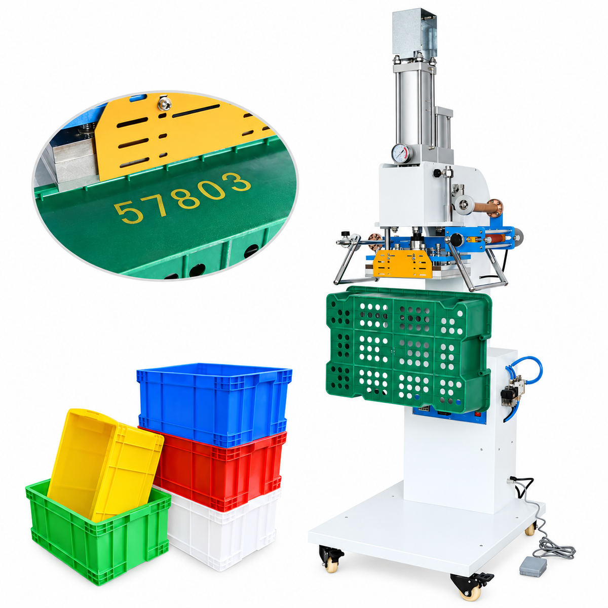 ZONESUN ZS-819SK Pneumatic Plastic Case Stamping Machine