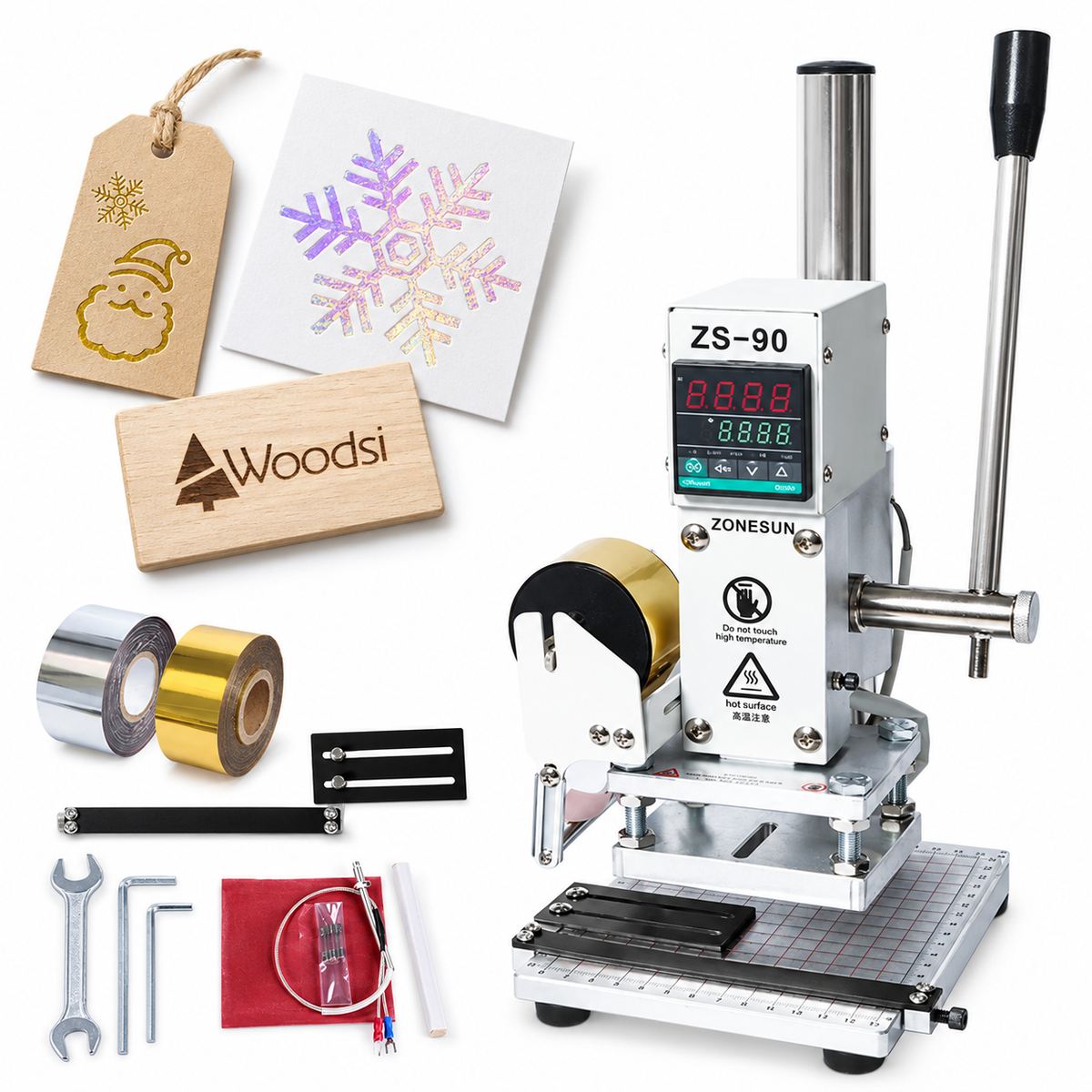 ZONESUN ZS-90 Manual Hot Foil Stamping Machine
