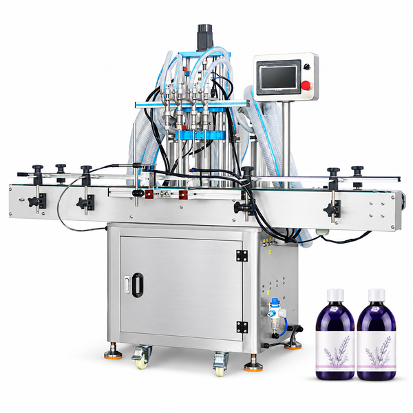 ZONESUN ZS‑SV4HS 4‑Head Servo Piston Liquid Filling Machine PLC Control