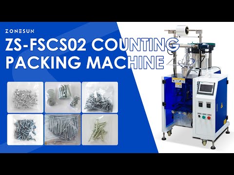 ZONESUN ZS-FSCS02 Automatic Particle Bagging Machine Screw Hardware Small Parts Counting and Packing Machine