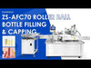 ZONESUN ZS-AFC70 Dual-Station Roller Ball Bottle Filling and Capping Machine