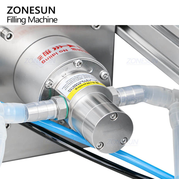 ZONESUN ZS-MPYT900 Semi-automatic Magnetic Pump Liquid Filling Machine With Diving Nozzle for Foaming Liquid