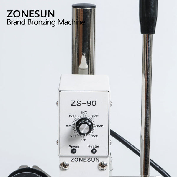 ZONESUN Manual Hot Foil Stamping Machine for Leather and PVC