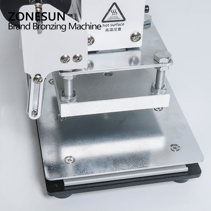 ZONESUN 110V/220V Manual Hot Foil Stamping Marking Machine Leather PVC Printer