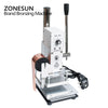 ZONESUN Manual Hot Foil Stamping Machine for Leather and PVC