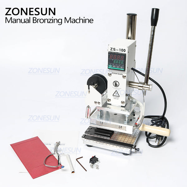 ZONESUN ZS-100 Hot Foil Stamping Machine for Mold & Letter Holder