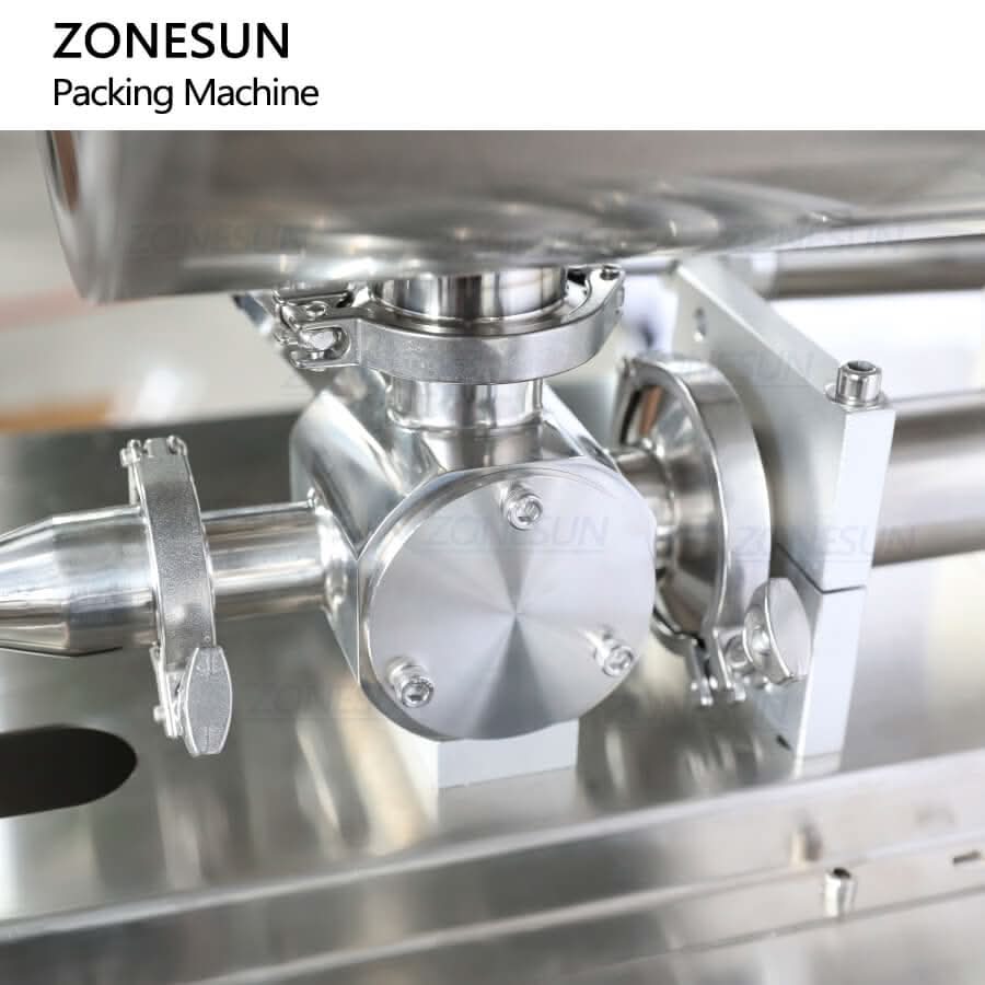 ZONESUN ZS-FS200D1 Automatic Vertical Piston Pump Paste Filling and Sealing Machine VFFS Honey Cream Sachet