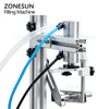 ZONESUN ZS-MPYT900 Semi-automatic Magnetic Pump Liquid Filling Machine With Diving Nozzle for Foaming Liquid