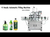 ZONESUN ZS-YT4TZ Máquina automática de llenado de líquidos de pistón d