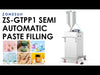 ZONESUN ZS-GTPP1 Semi Automatic Piston Pump Paste Filling Machine