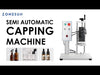 ZONESUN Máquina semi-automática de tampar de garrafa com parafuso Selador de tampa de garrafa Ferramenta elétrica de tampar Cola Mandril de garrafa de refrigerante