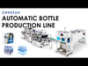  Automatic Liquid Filling Capping Labeling Wrapping Shrinking Production Line