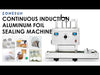 ZONESUN Induction Sealing Machine Plastic Bottles Continuous aluminum 