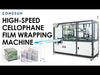 Transparent film packaging machine