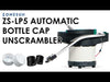 dual guide rails cap feeder