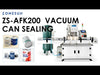 ZONESUN ZS-AFK200 Automatic Vacuum Metal Can Sealing Machine