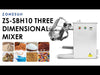 ZONESUN ZS-SBH10 3D Dry Powder & Granule Mixing Machine