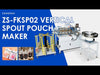 Vertical pouch forming machine