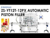 ZONESUN ZS-YT12T-12PX 12 Nozzles Servo Motor Paste Filling Machine Wit