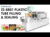 Small pouch tube liquid filling line