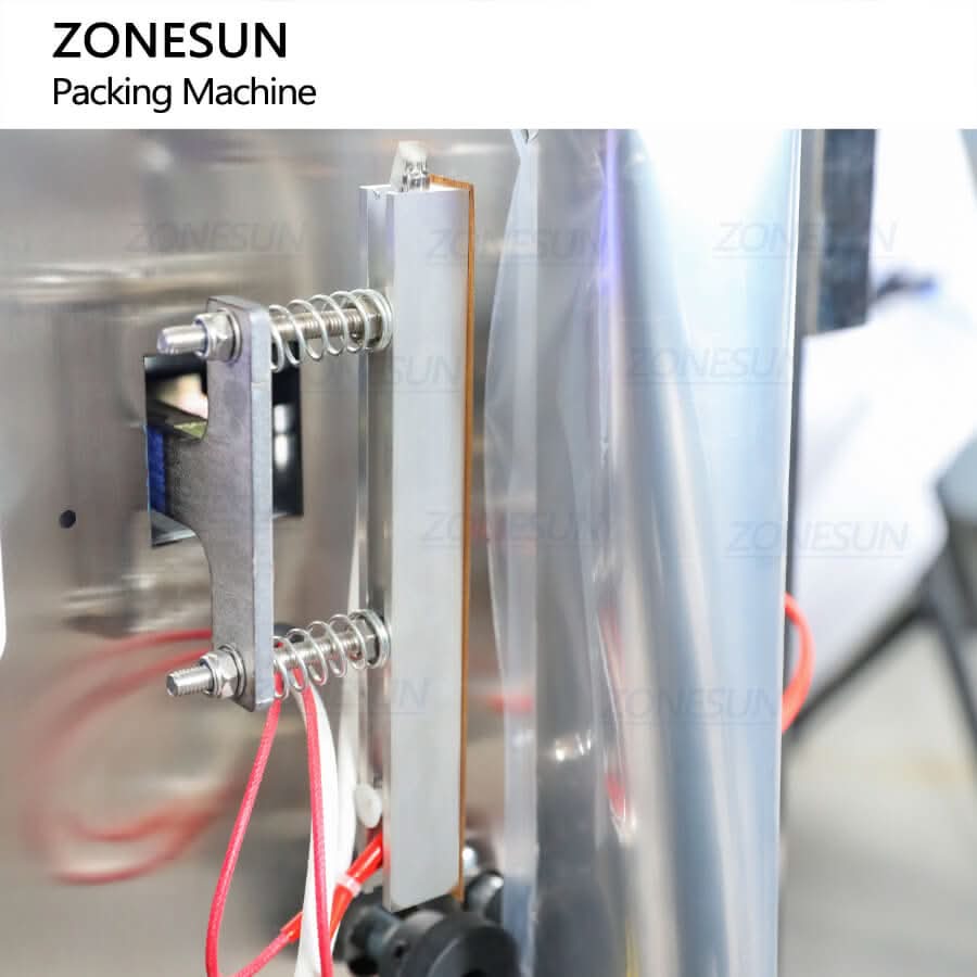 ZONESUN ZS-FS200D1 Automatic Vertical Piston Pump Paste Filling and Sealing Machine VFFS Honey Cream Sachet