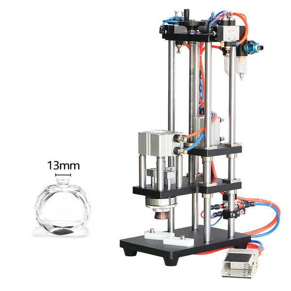 ZONESUN ZS-YG08Z Pneumatic Perfume Bottle Capping Machine - 13mm bottle opening