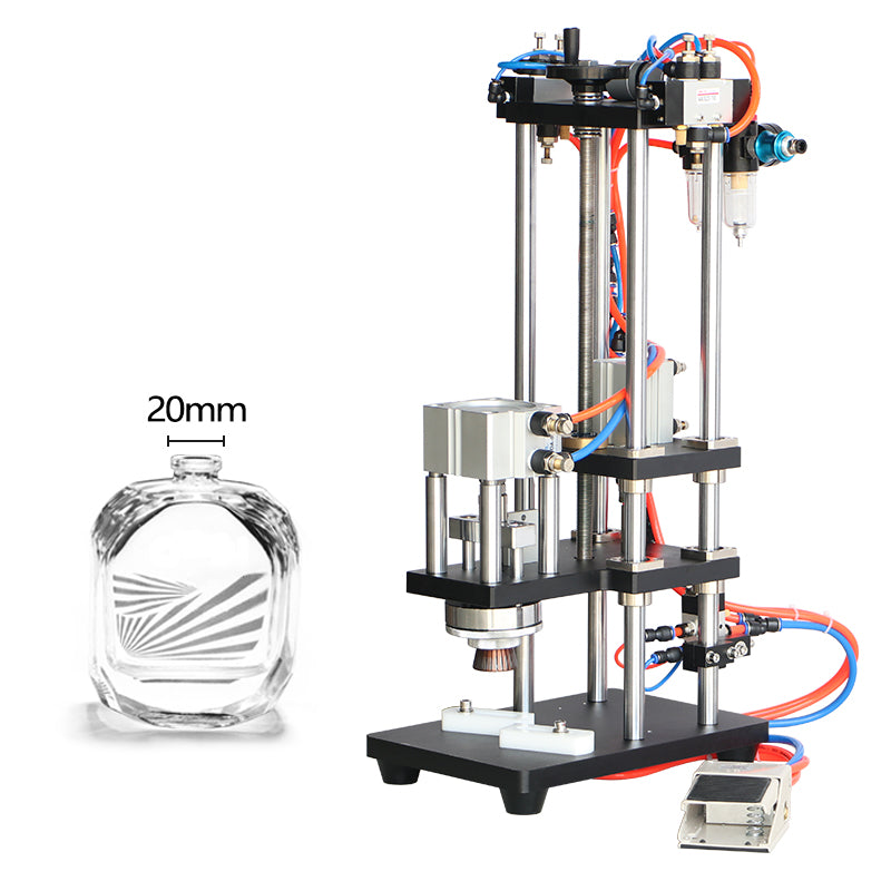 ZONESUN ZS-YG08Z Pneumatic Perfume Bottle Capping Machine - 20mm bottle opening