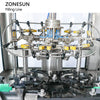 ZONESUN ZS-FALU2 Automatic Wine Liquor Filing  T-cork Capping Labeling Machine Production Line