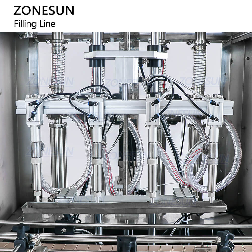 ZONESUN ZS-FALU2 Automatic Wine Liquor Filing  T-cork Capping Labeling Machine Production Line