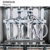 ZONESUN ZS-FALU2 Automatic Wine Liquor Filing  T-cork Capping Labeling Machine Production Line