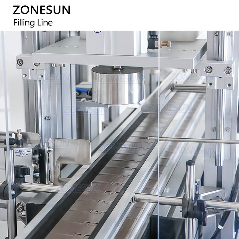 ZONESUN ZS-FALU2 Automatic Wine Liquor Filing  T-cork Capping Labeling Machine Production Line