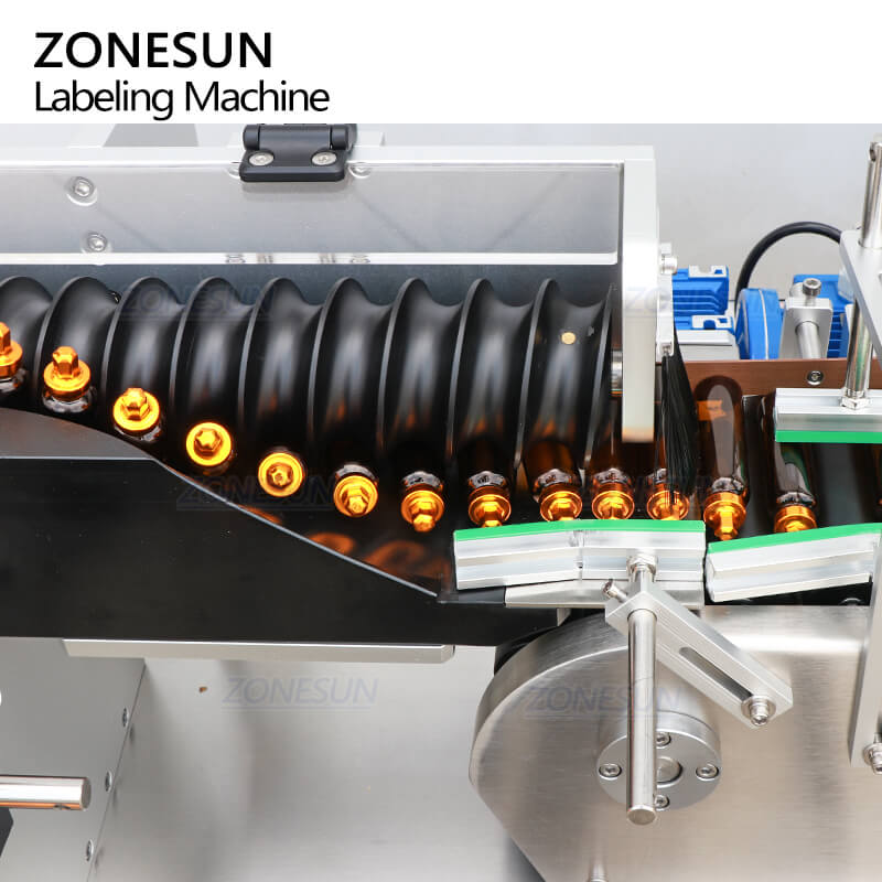 ZONESUN ZS-HTB832 High Speed Automated Horizontal Ampoule Cosmetic Serum Perfume Sample Vial Self-sticker Labeling Machine
