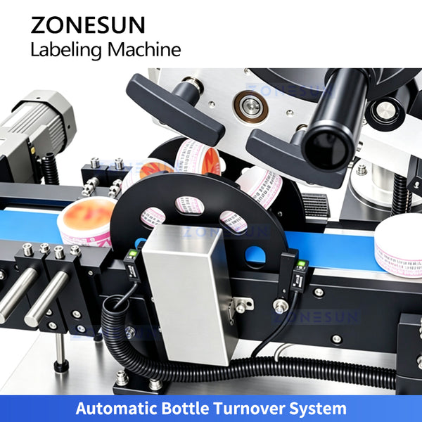 ZS-TB700D automatic bottle turnover system for bottom labeling without manual turning
