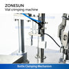 Bottle-gripping mechanism on the ZONESUN ZS-YG200A semi-automatic vial crimping machine